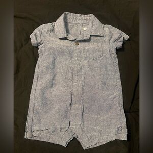 Carter's Blue Jumpsuit with Short Sleeves